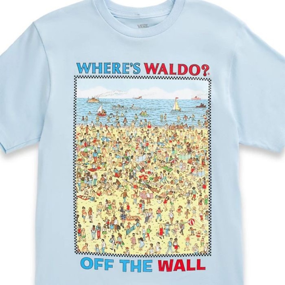Vans Light Blue Where's Waldo T-Shirt